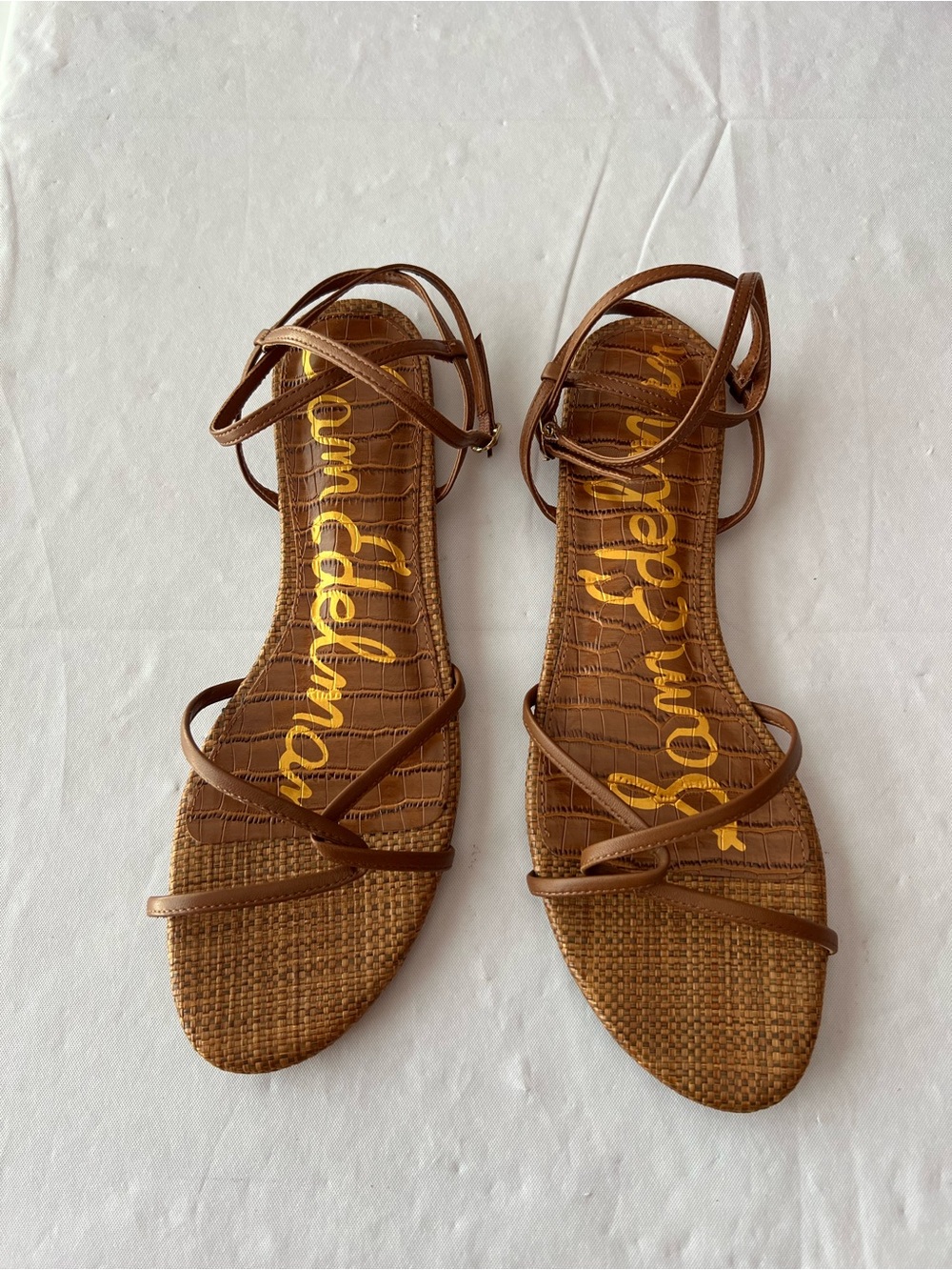 Sam Edelman Brown Strappy Ankle Wrap Sandals Ellina strappy sandal . - Picture 4 of 5